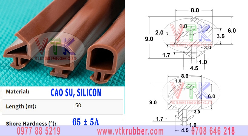 Gioăng cửa nhôm chịu lực, chịu nước