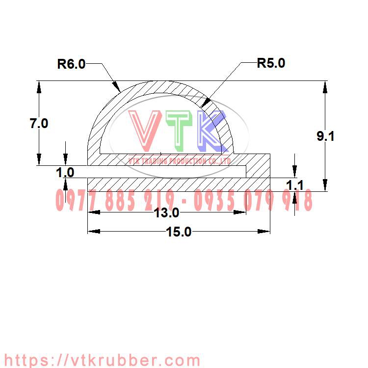 Gioăng cao su chữ E - VTKRSE00000021-40