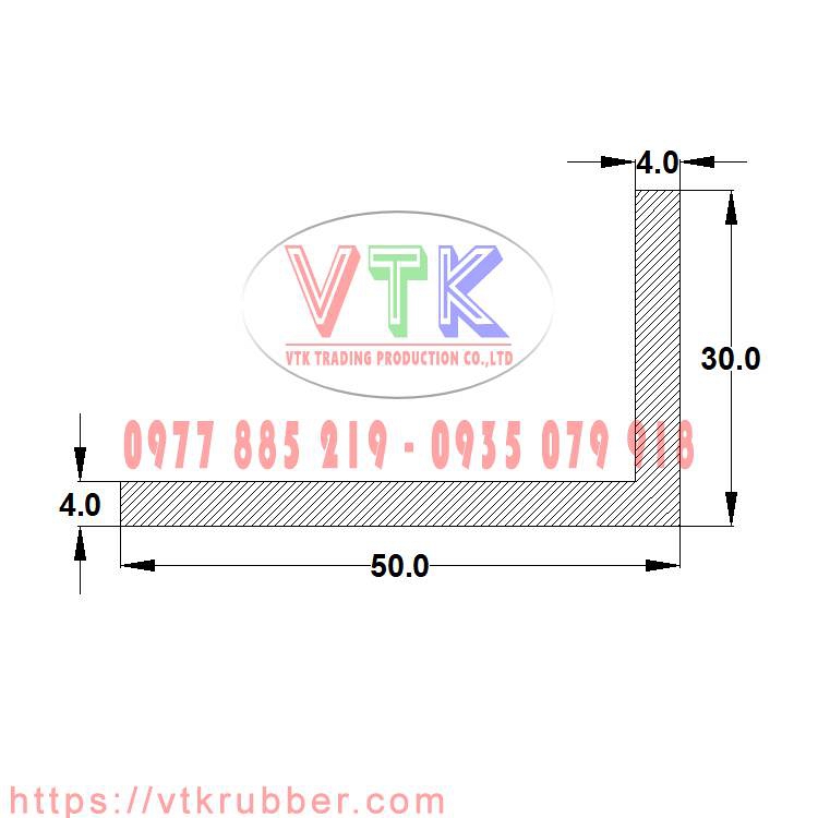 Gioăng cao su chữ L - VTKRSL00000021-40