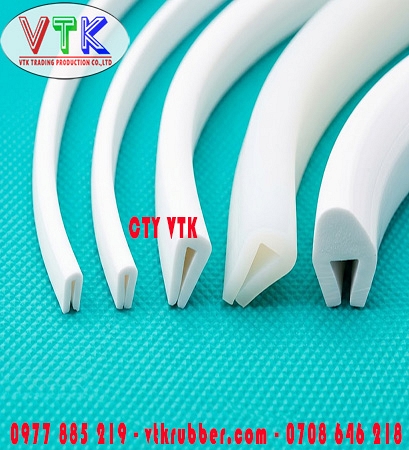 Ron cao su silicon chữ U nẹp kính