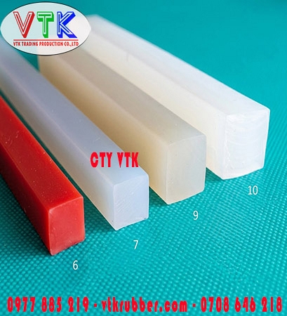 Ron silicon chịu nhiệt chữ nhật màu trắng