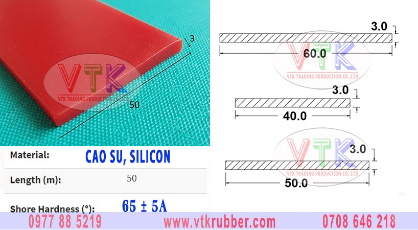 Tấm silicon màu trắng chịu nhiệt độ