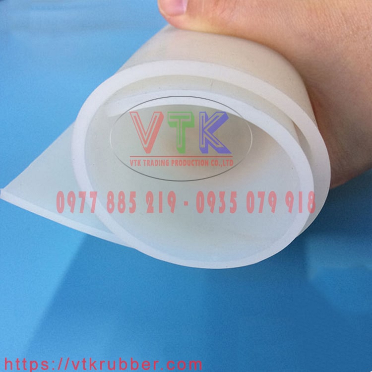 Silicone màu trắng chịu nhiệt dạng cuộn